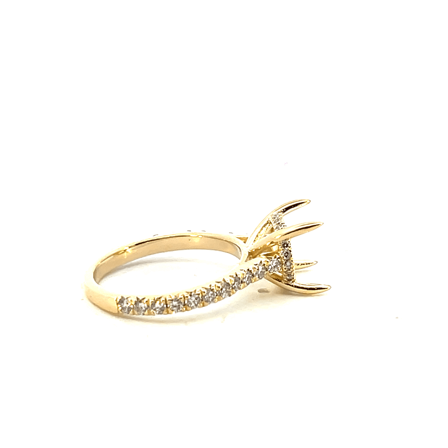 14K White Gold Diamond Engagement Ring Setting 0.68 carat -Style Code: RM1939