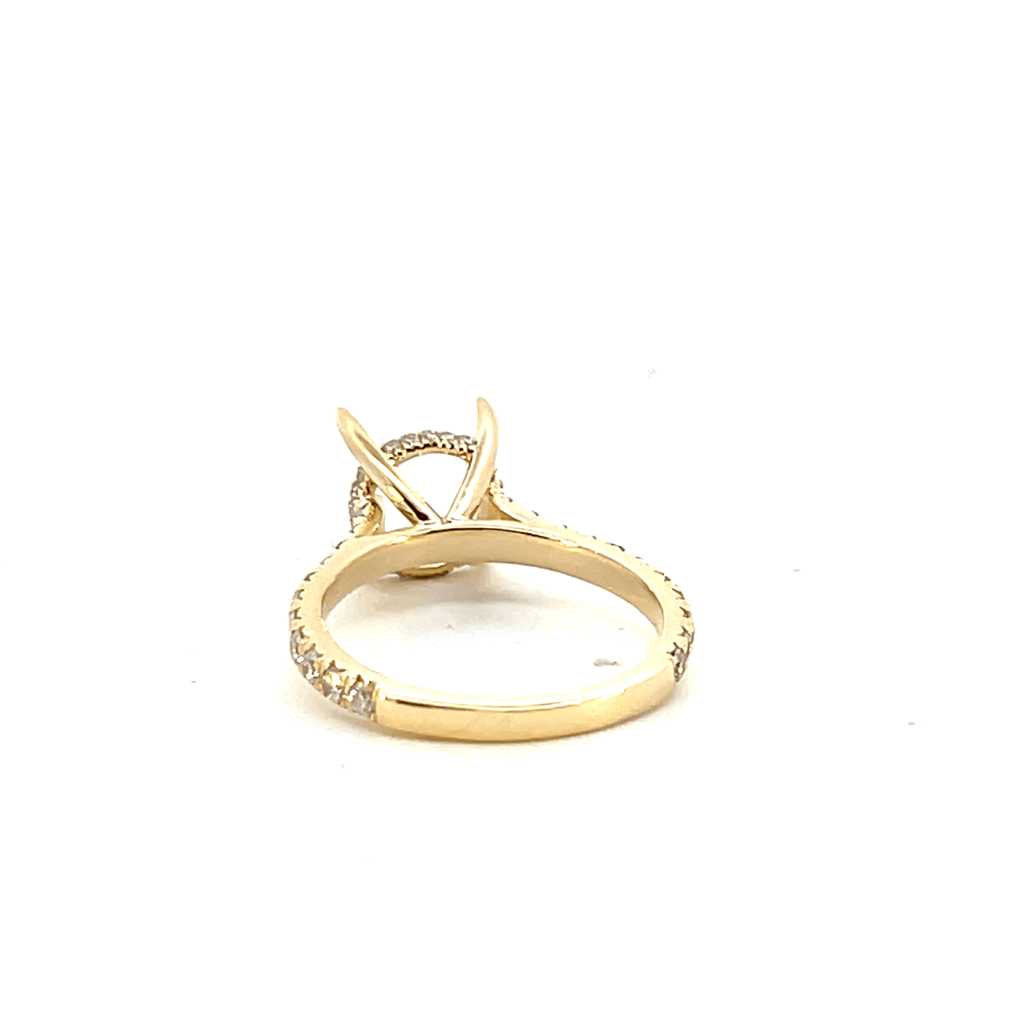 14K White Gold Diamond Engagement Ring Setting 0.68 carat -Style Code: RM1939