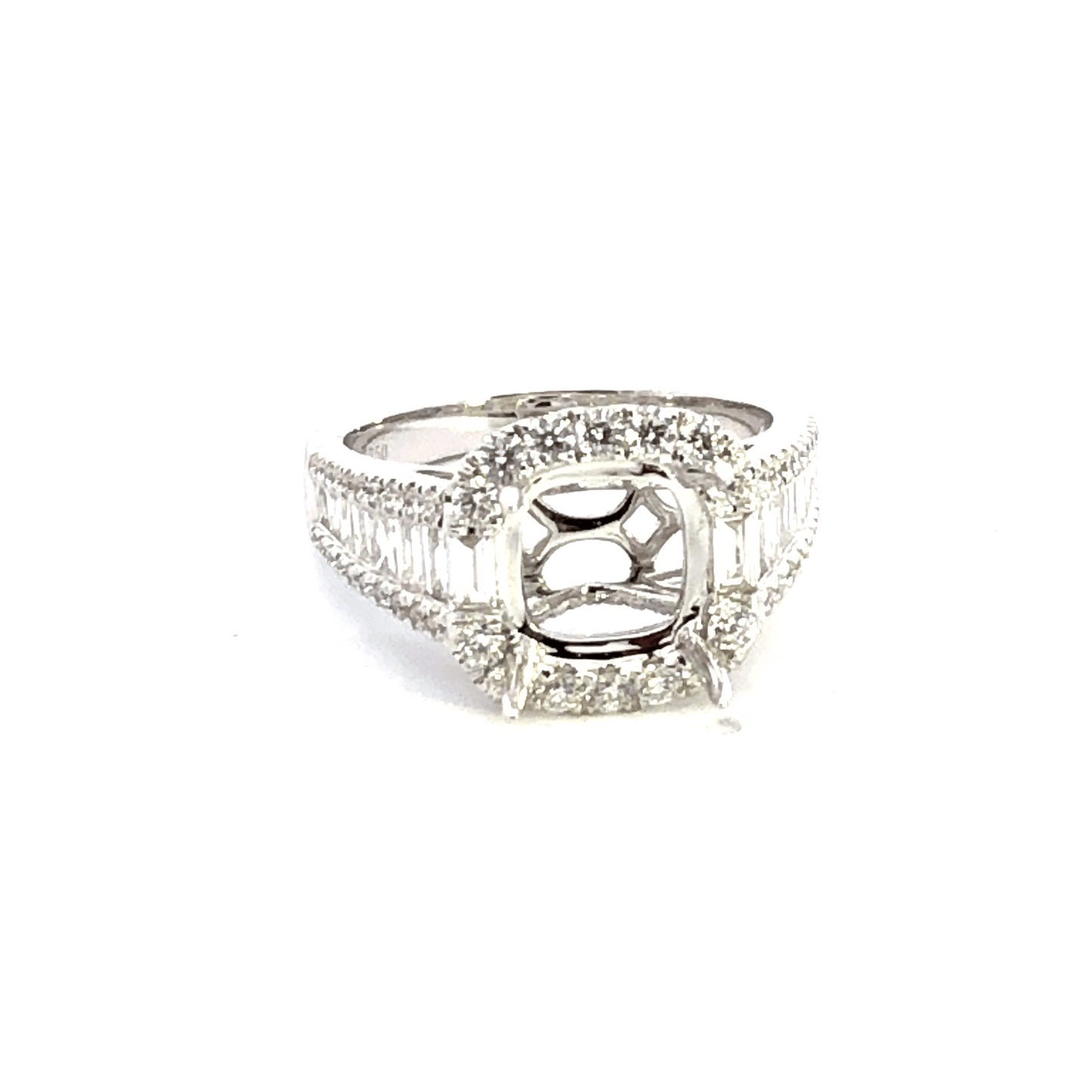 Elegant Diamond Engagement Ring Setting