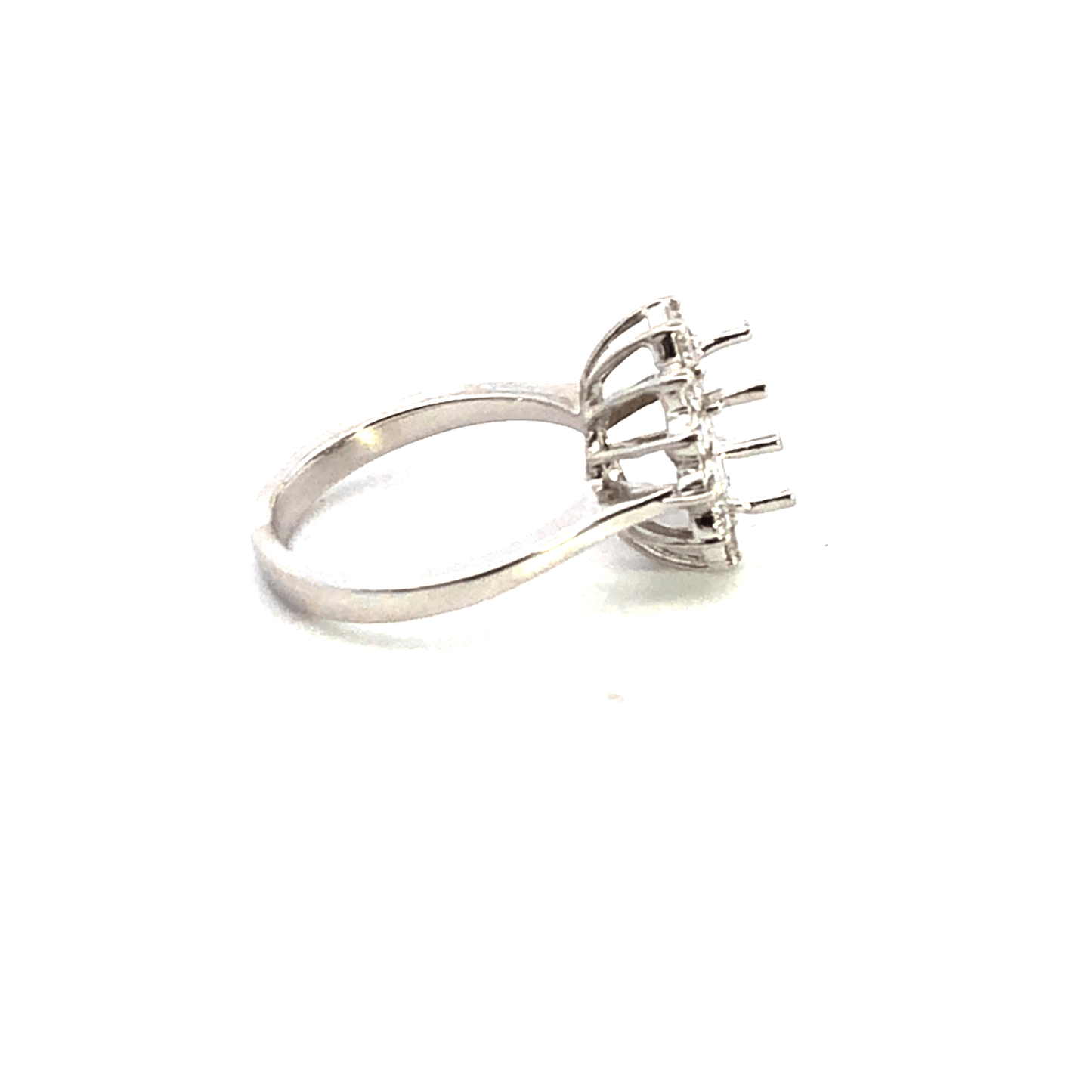 Elegant Floral Design Diamond Ring Setting