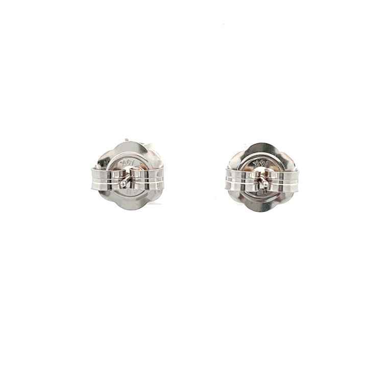 White Round Diamond 3.56CT G/ SI1-SI2 14K White Gold Diamond Studs Earrings