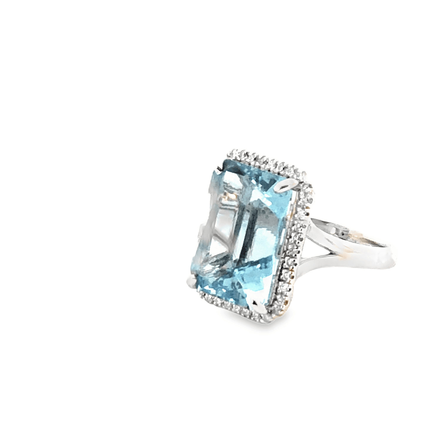 Elegant Blue Gemstone Ring – DR5260AQ