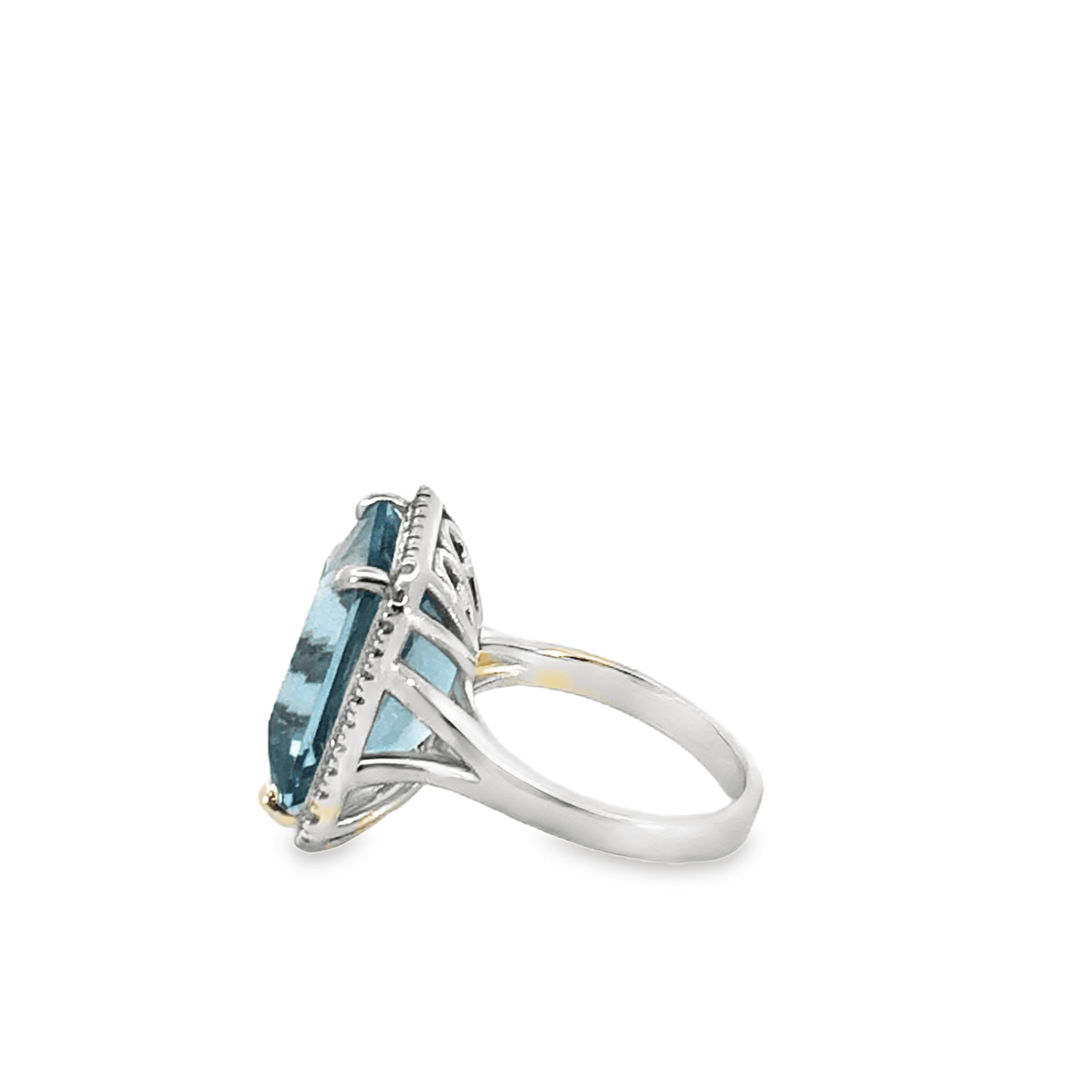 Elegant Blue Gemstone Ring – DR5260AQ