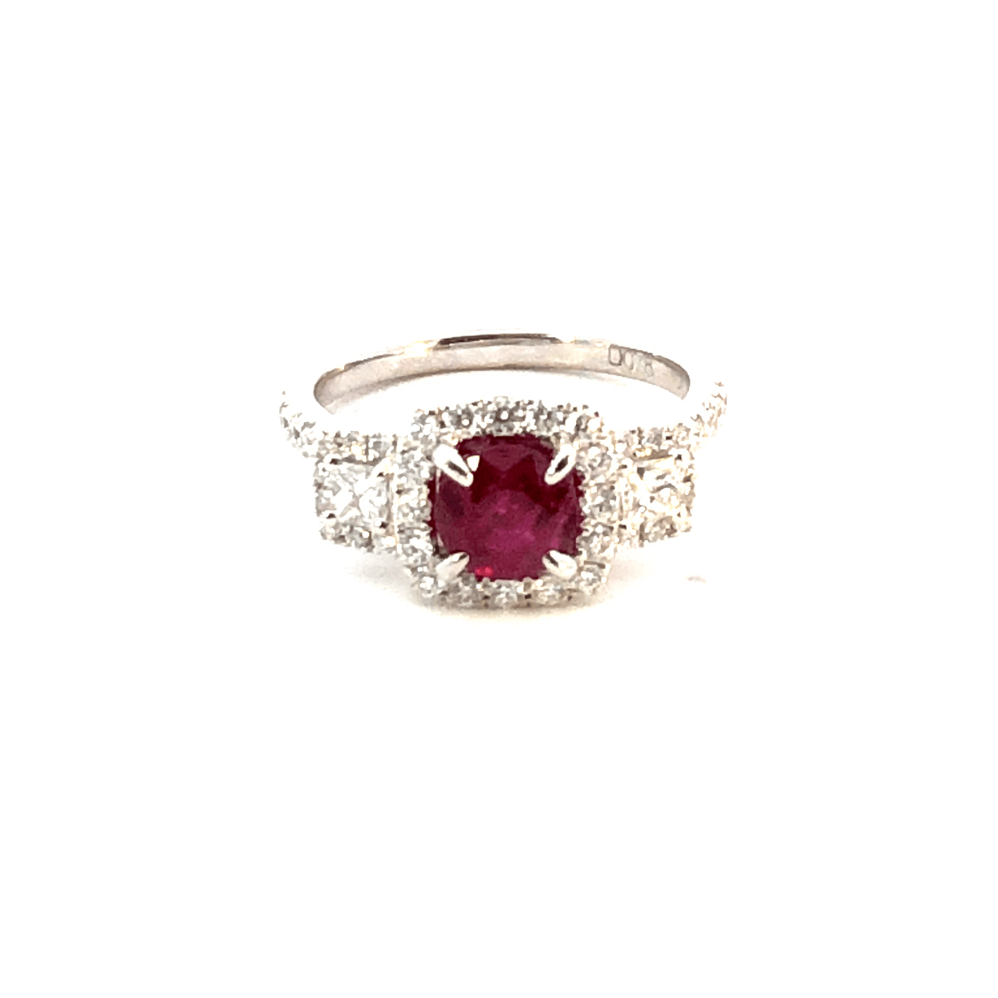 Elegant Ruby and Diamond Ring – GIA Certified