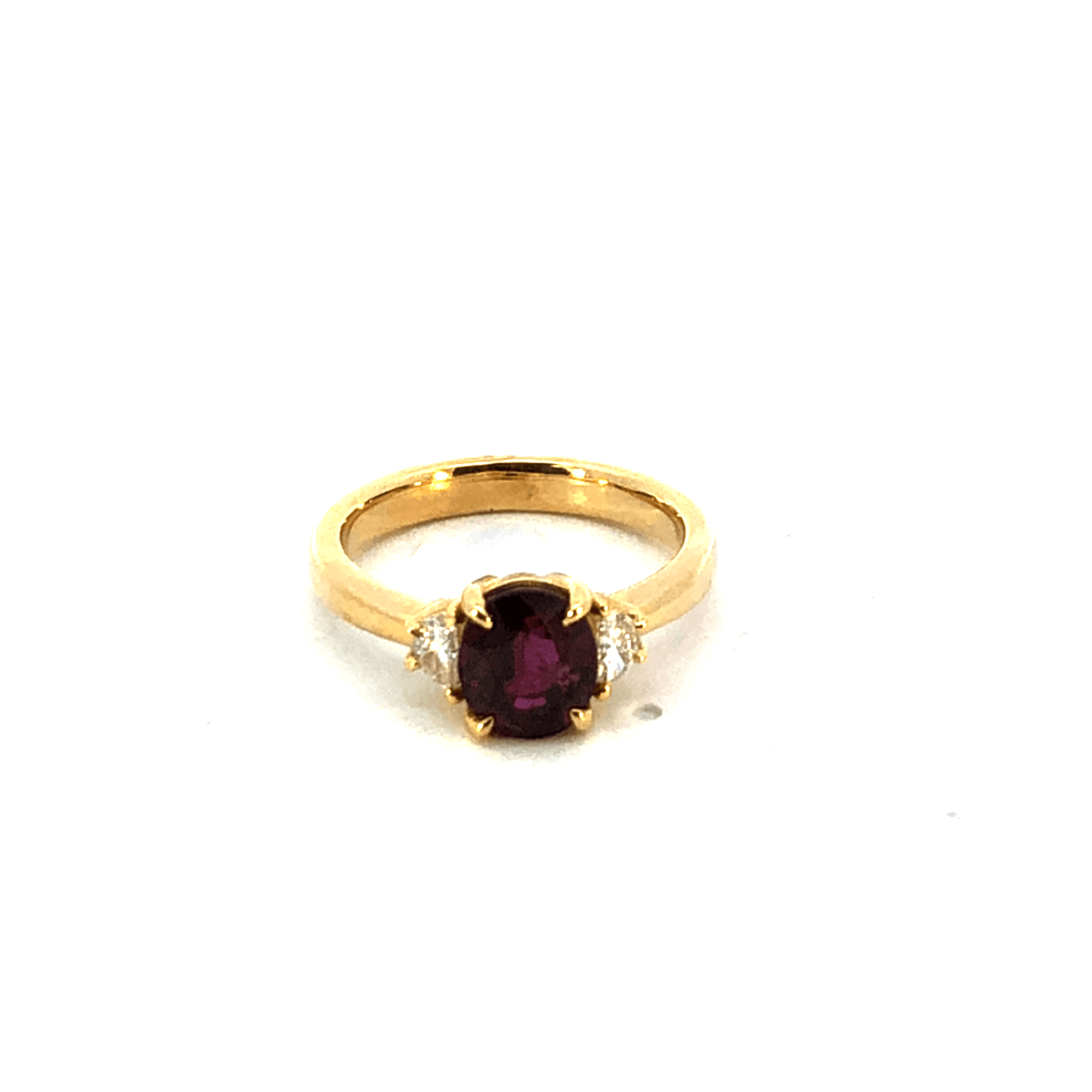 Elegant Ruby and Diamond Ring