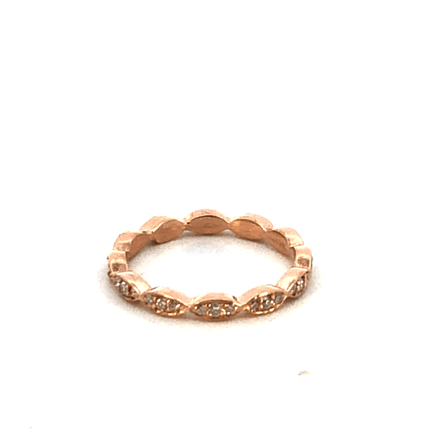 Rose Gold Ring Diamond Weight: 0.28 CT with 14k Rose Gold DB2028