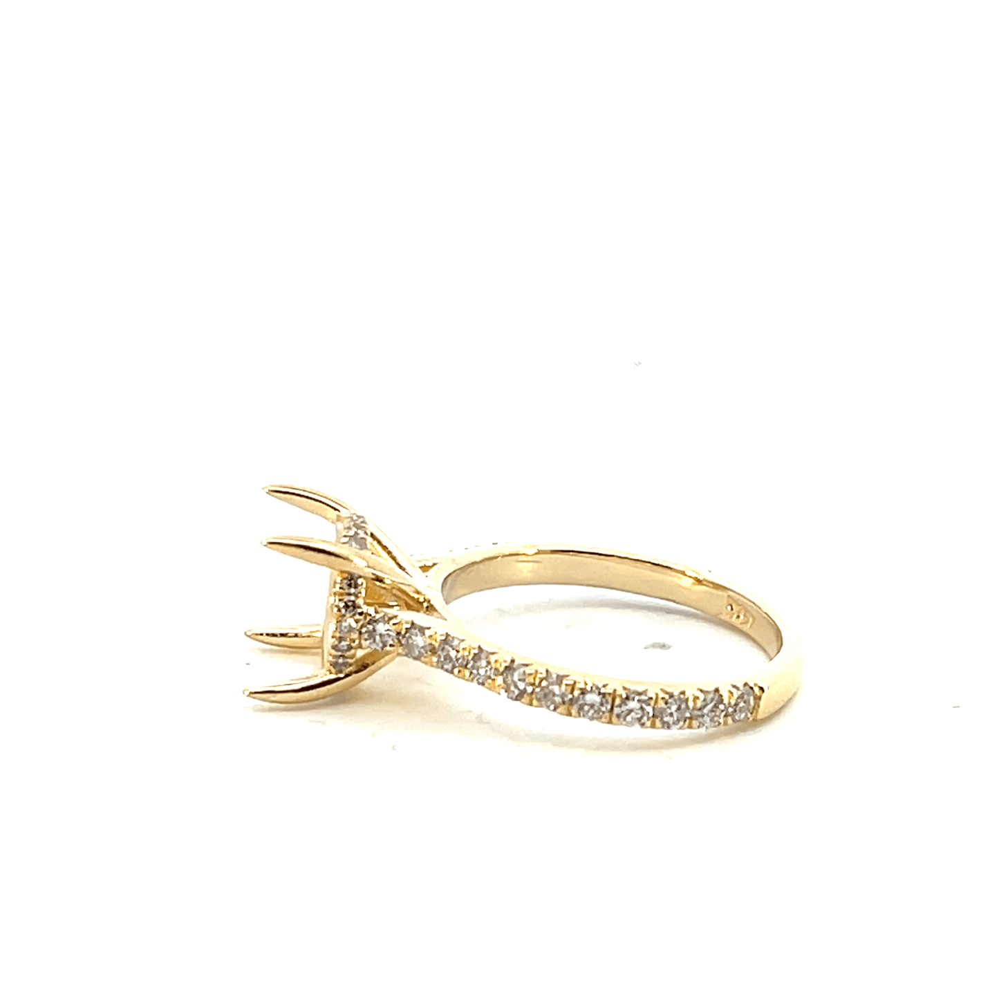 14K White Gold Diamond Engagement Ring Setting 0.68 carat -Style Code: RM1939