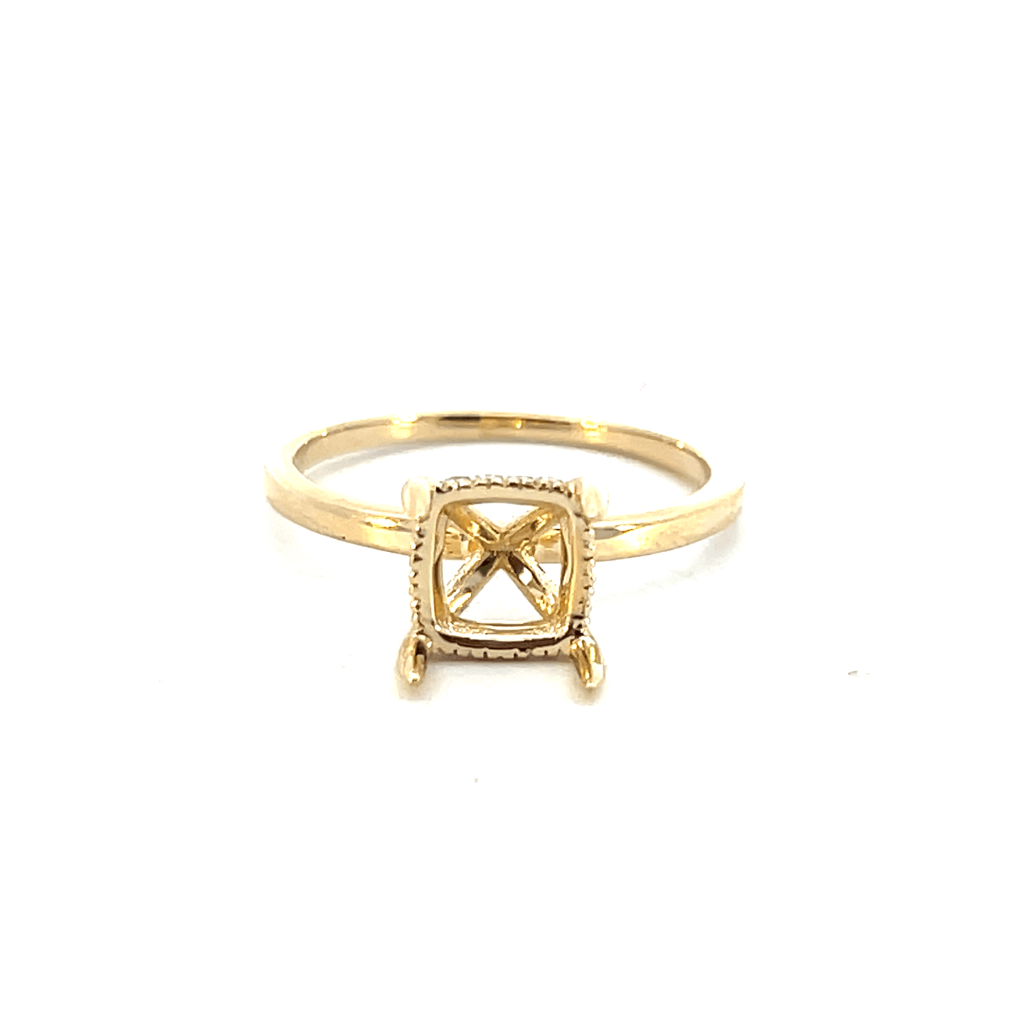 14K Yellow Gold Diamond Ring Setting-Style Code: RM1890