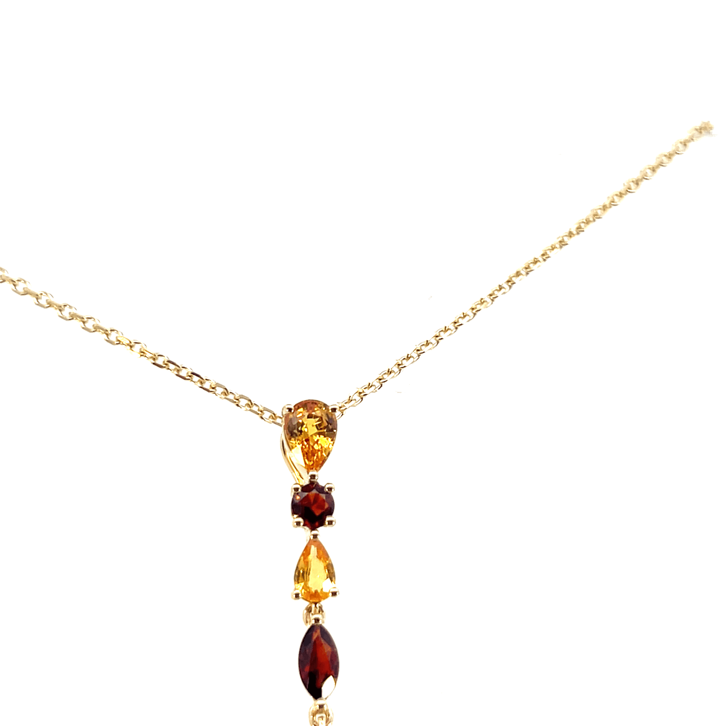 Colorful Gemstone Pendant Necklace – DP2025