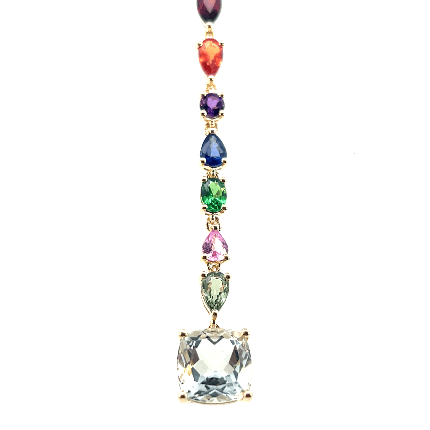 Colorful Gemstone Pendant Necklace – DP2025