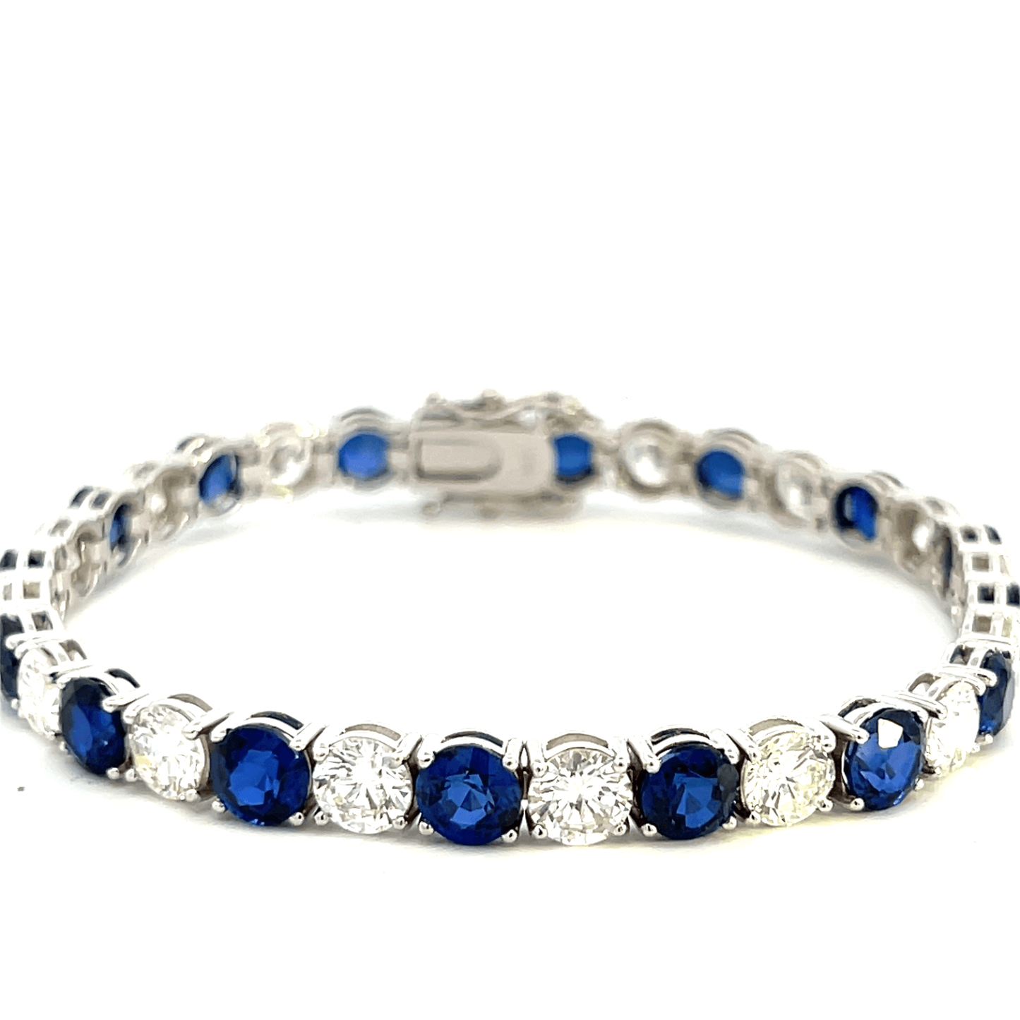 Sapphire and Diamond Tennis Bracelet – DBR3309SAP