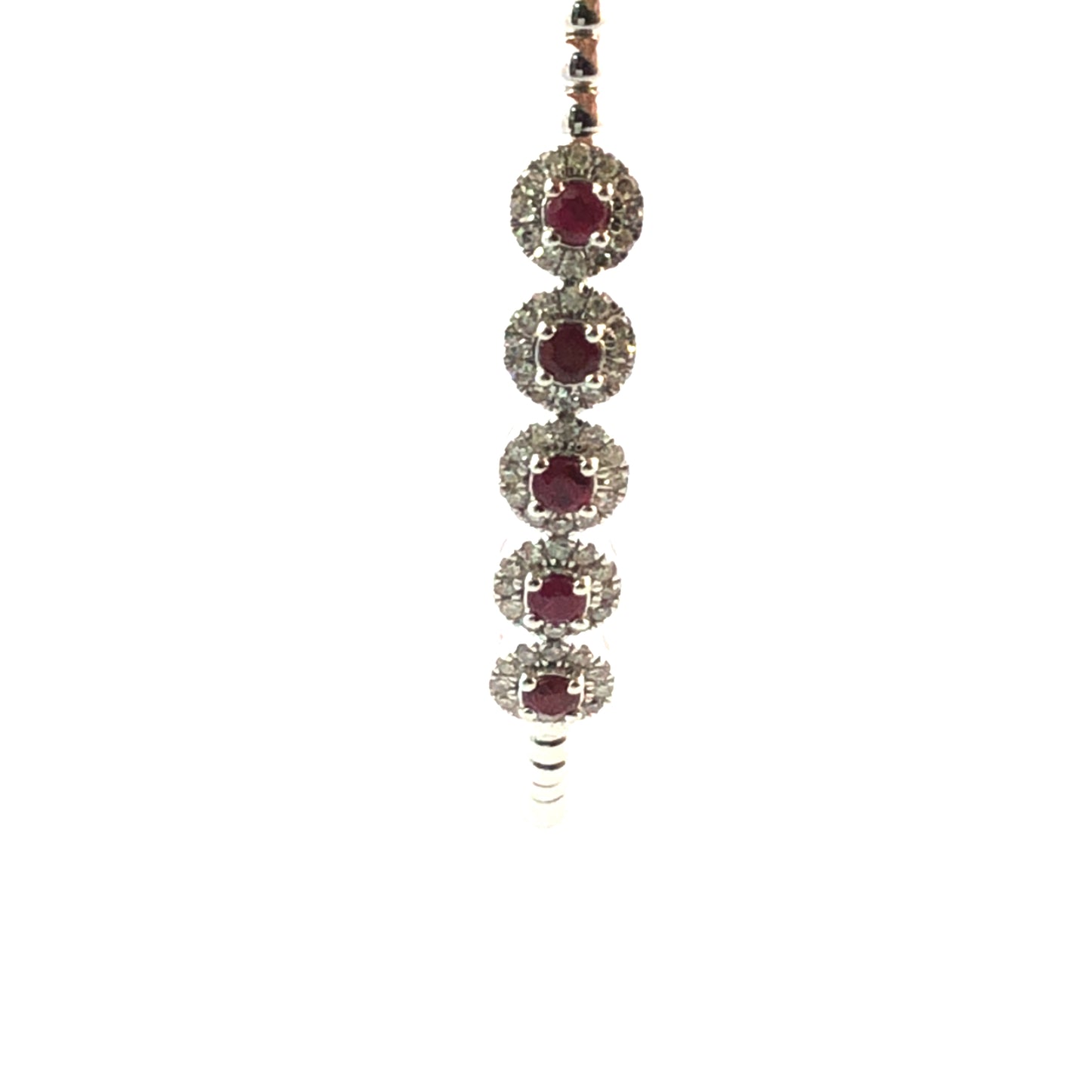 Flex Diamond & Ruby Bangle D.35ct S.40ct 14kwg