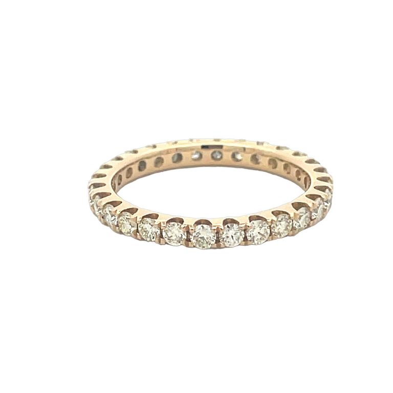 Eternity Diamond Ring RD 1.25CT 14K YG