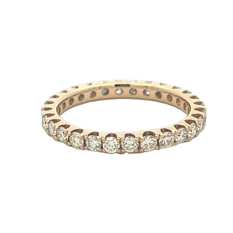 Eternity Diamond Ring RD 1.25CT 14K YG