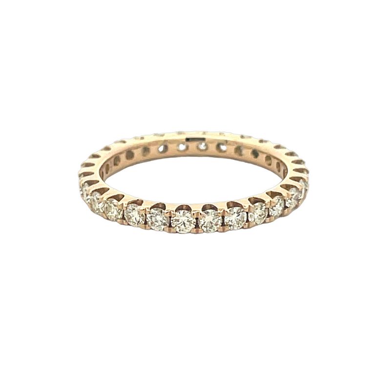 Eternity Diamond Ring RD 1.25CT 14K YG