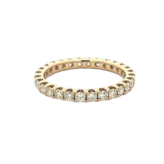 Eternity Diamond Ring RD 1.25CT 14K YG
