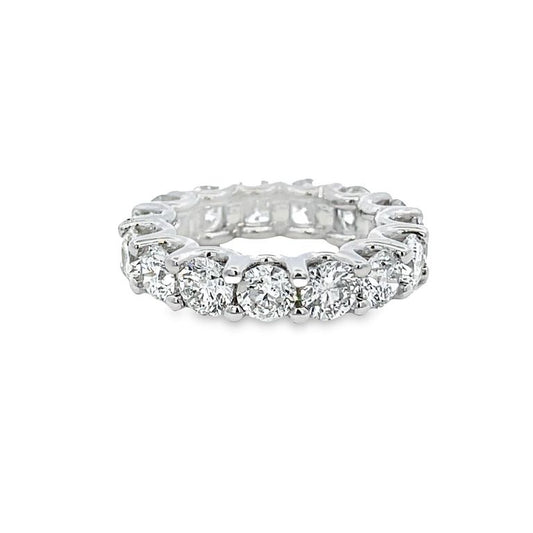 Eternity Round Diamond Band 7.56CT 14K White Gold