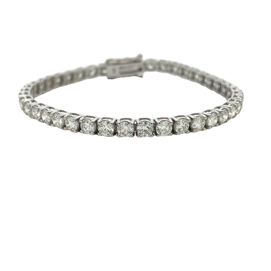 Diamond Tennis Bracelet White Round Diamonds 8.88CT, H Color SI Clarity 14KW
