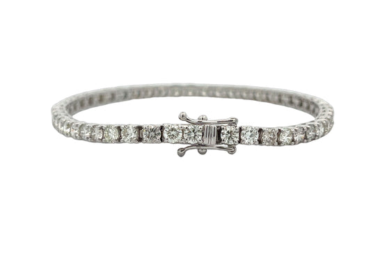 Diamond Tennis Bracelet White Round Diamonds 7.12CT, H Color SI Clarity 14KW