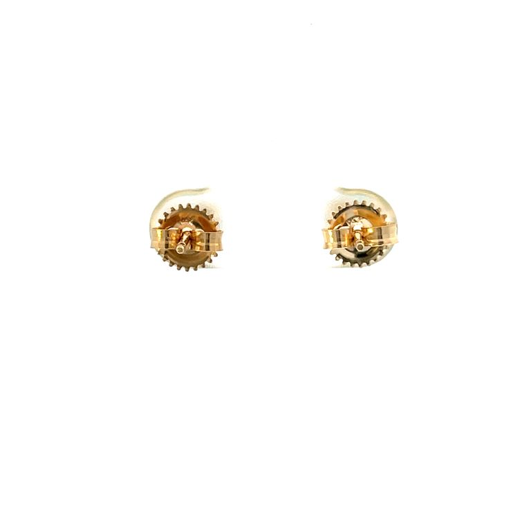 Colombian Green Emerald Heart Shape 1.44CT in 18K Yellow Studs Earring