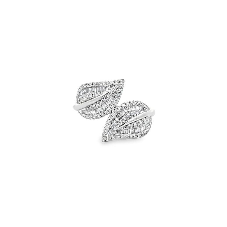 Fashion Diamond Ring 0.80CT G/ SI1 14K White Gold