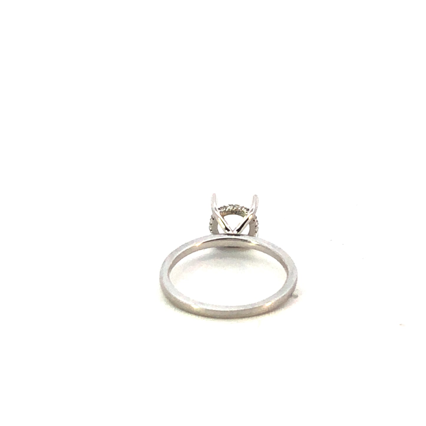 18K White Gold Diamond Engagement Ring Setting – 0.07CT