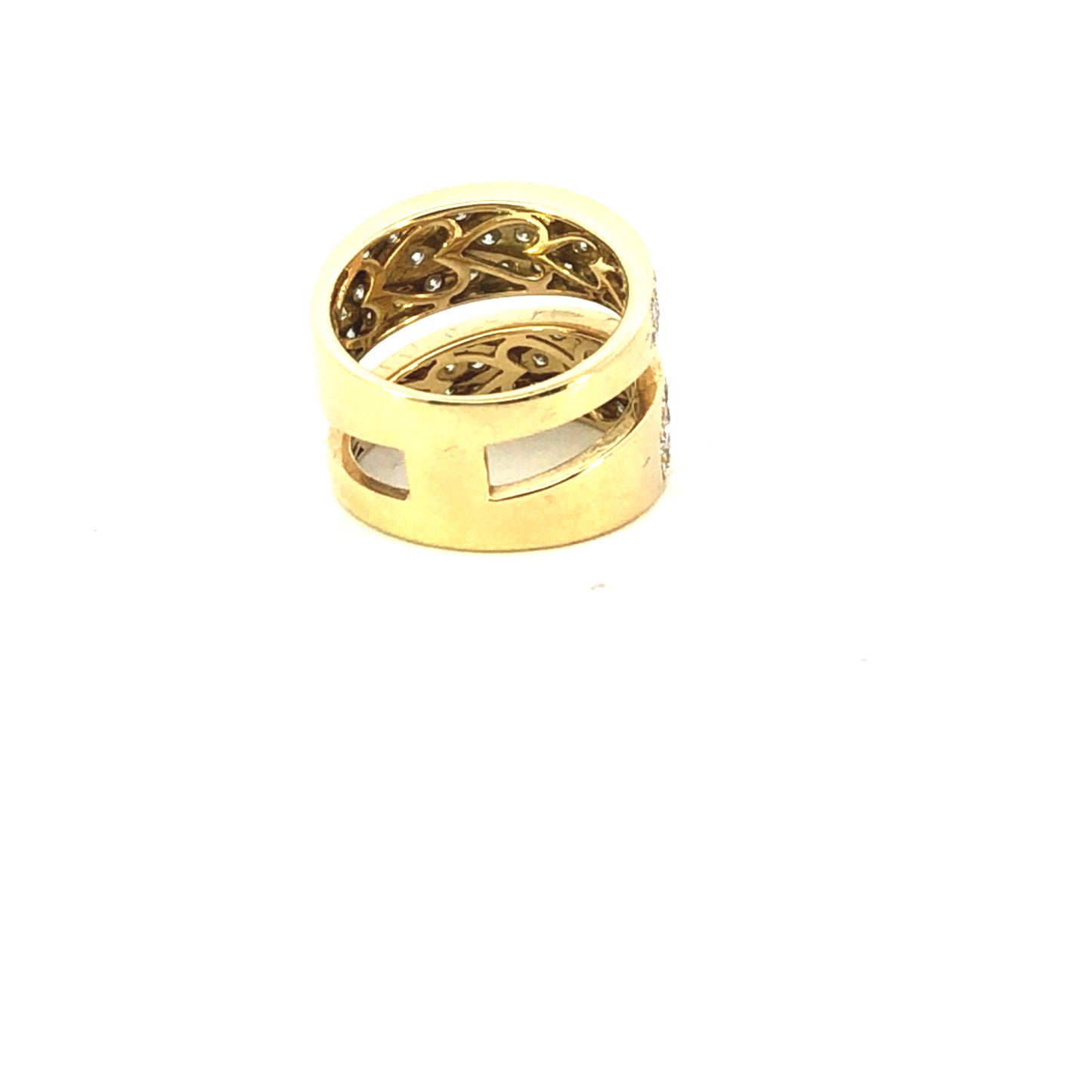 18K Yellow Gold Diamond Wrap Ring – 2.50 CT