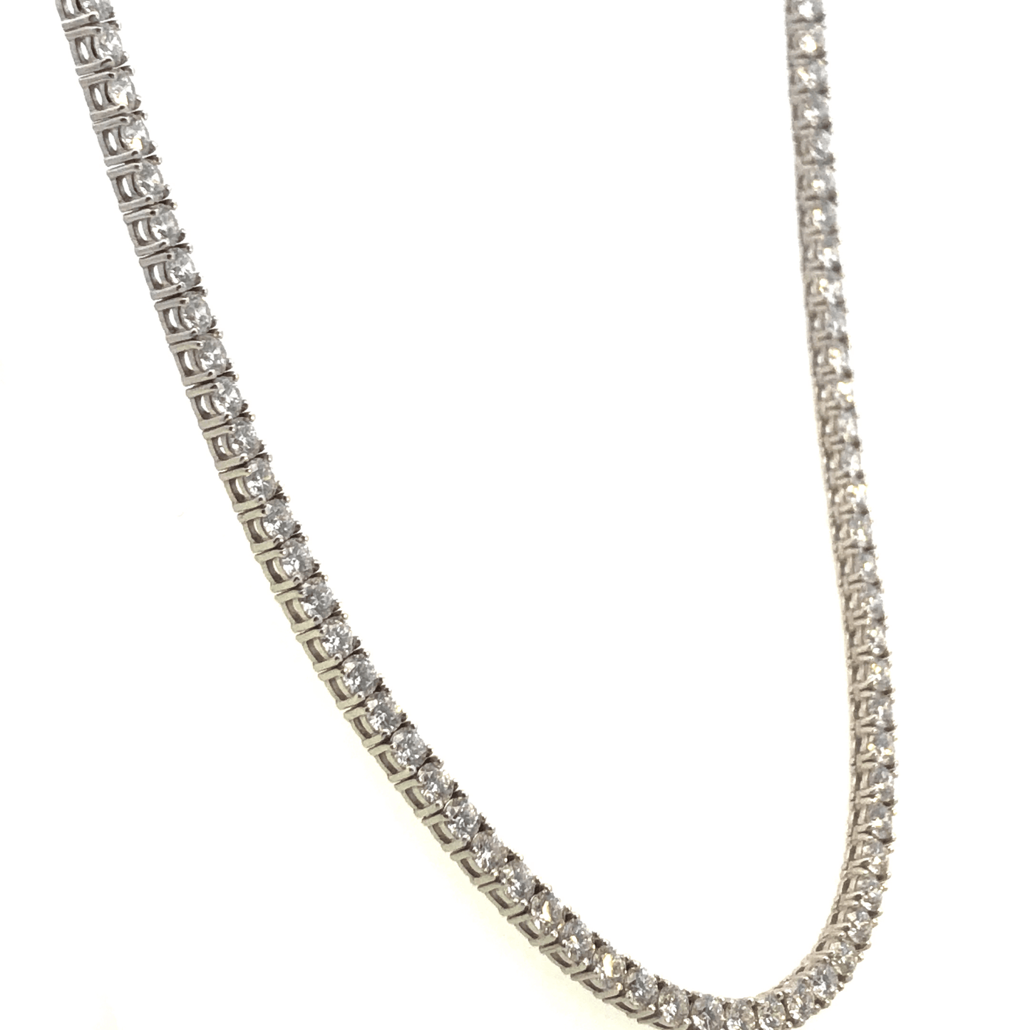 Elegant Diamond Tennis Necklace – 11.71 Carats