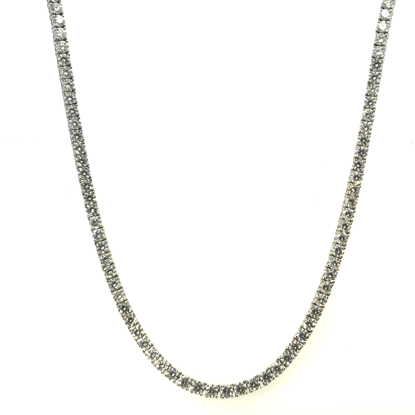Elegant Diamond Tennis Necklace – 11.71 Carats
