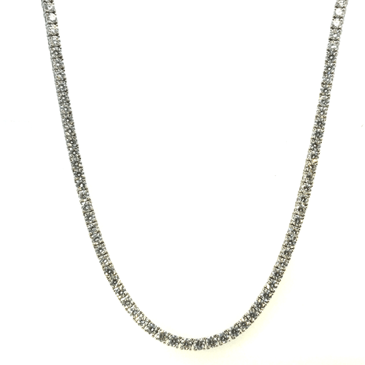 Elegant Diamond Tennis Necklace – 11.71 Carats
