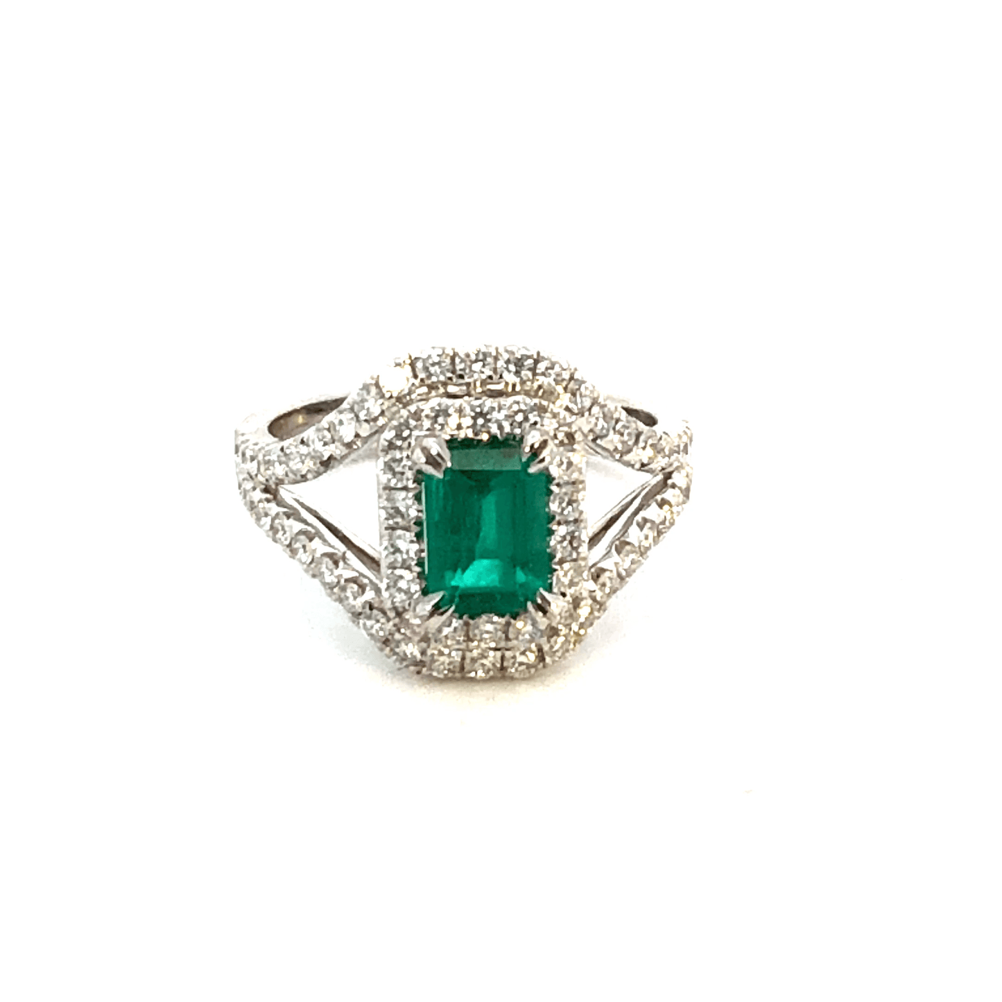 Elegant Emerald and Diamond Ring – DR2192EM