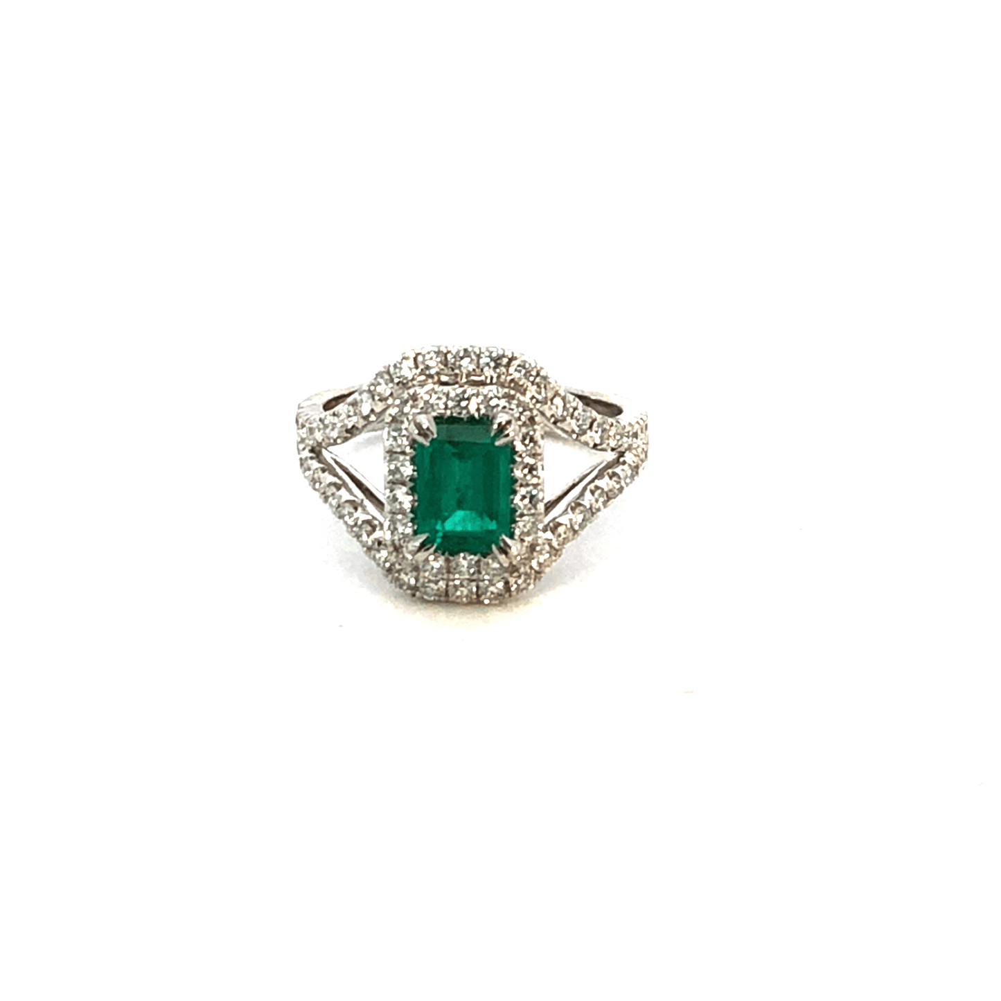 Elegant Emerald and Diamond Ring – DR2192EM
