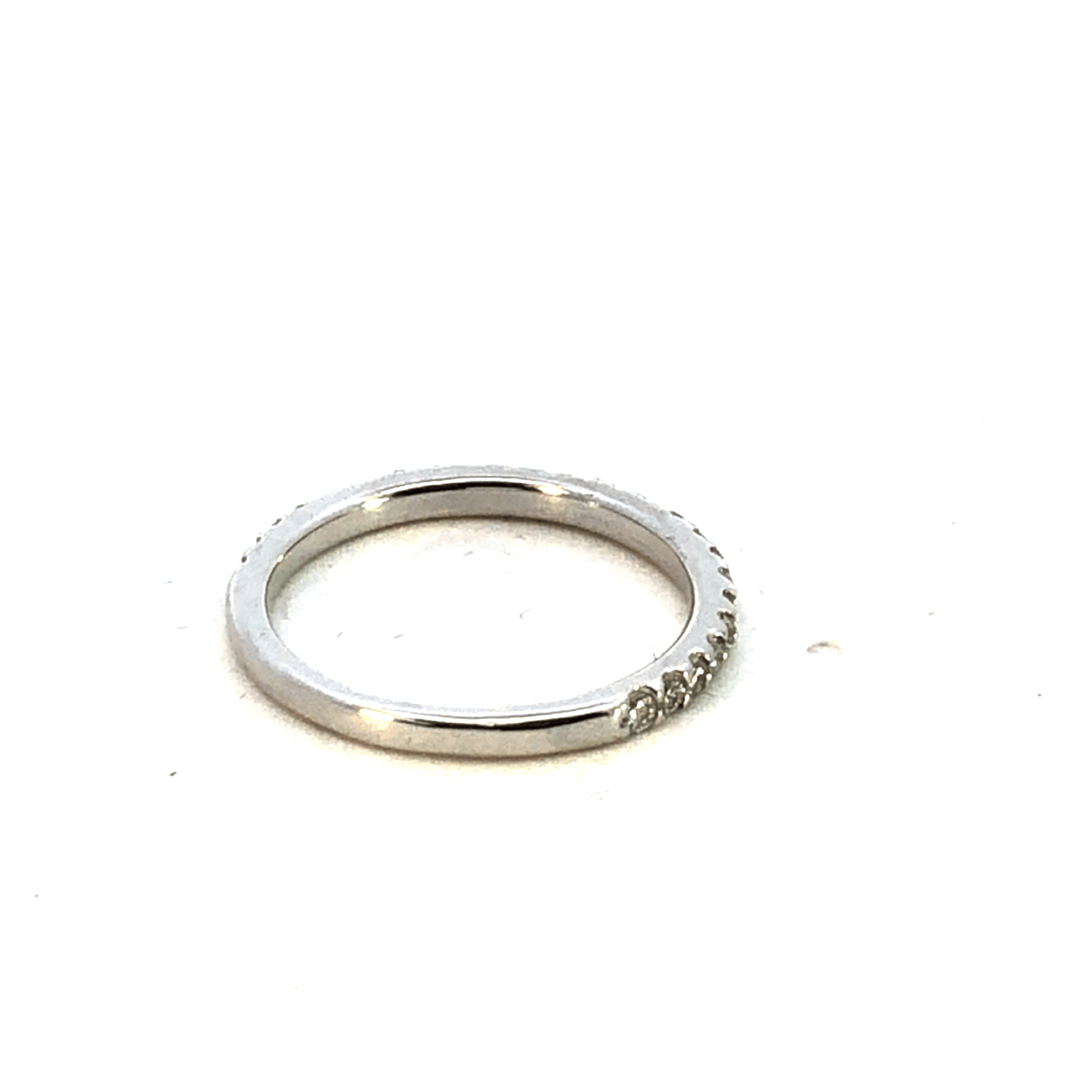 Elegant Silver Ring with Sparkling Details 0.46 CT 14K White Gold – DB0204