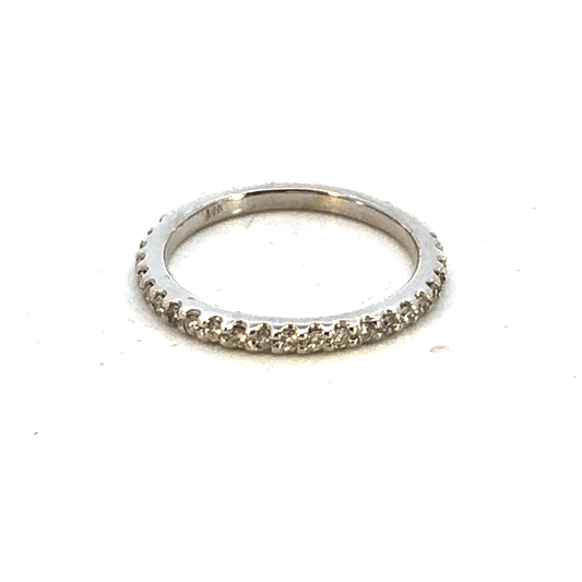 Elegant Silver Ring with Sparkling Details 0.46 CT– DB0204