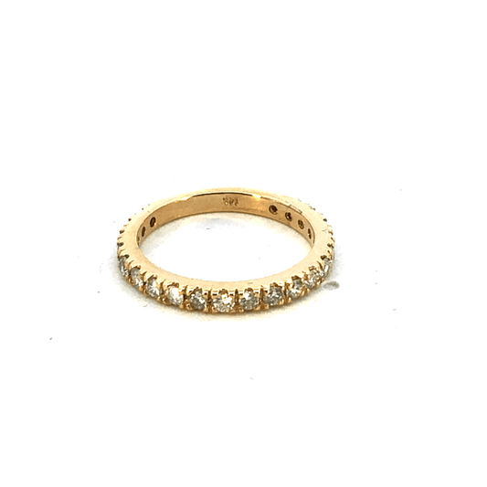 Elegant Gold Ring with Sparkling Stones 0.57 CT Diamonds 14K White Gold– DB0259