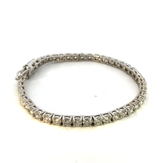 14K White Gold Diamond Bracelet - 8.56ct Total Diamond Weight - DBR3290RB