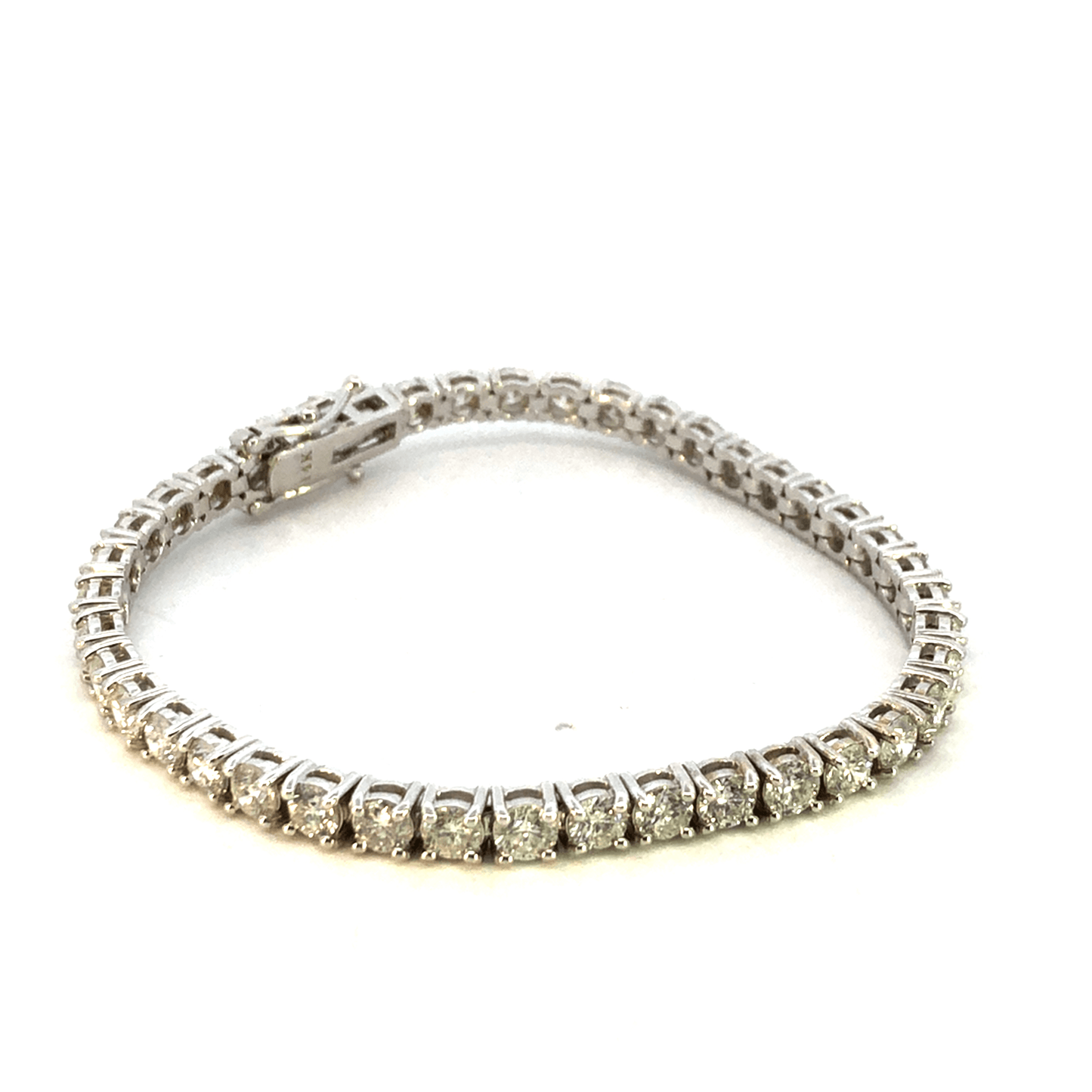 14K White Gold Diamond Bracelet - 8.70ct Total Diamond Weight (41 Diamonds, Avg. 0.21ct each) - DBr1485H