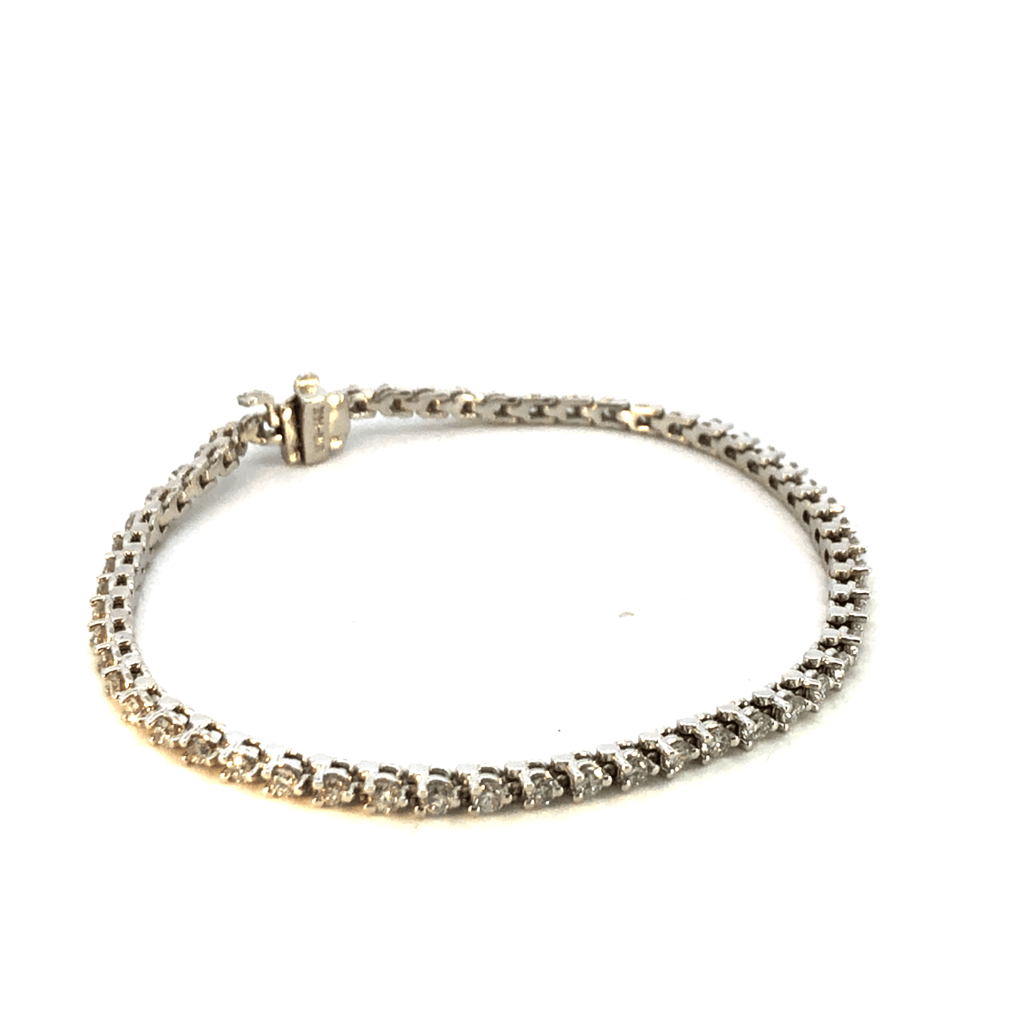 14K White Gold Diamond Bracelet - 2.28ct Total Diamond Weight (55 Stones at approx. 0.04ct each) - DBR1208