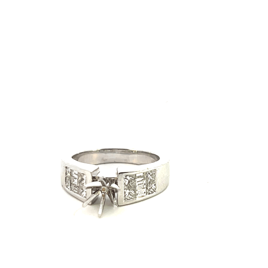 Elegant Diamond-Studded Ring Setting – RM2010