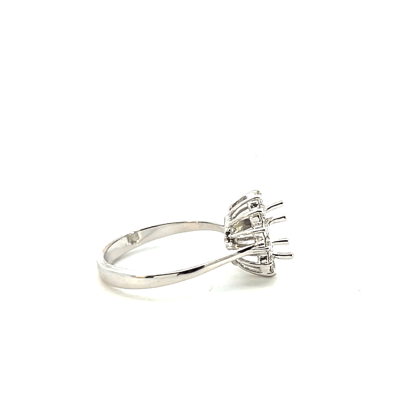 14K White Gold Diamond Engagement Ring Setting – 0.35CT