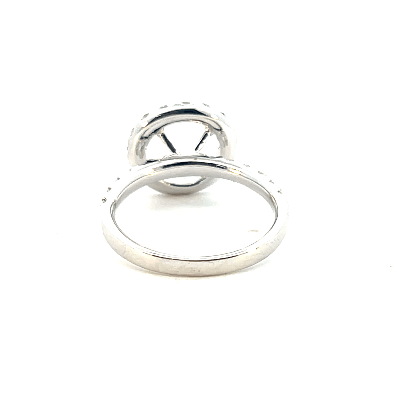 Diamond Ring Setting (18K White Gold, 0.81ct Diamond Accents)