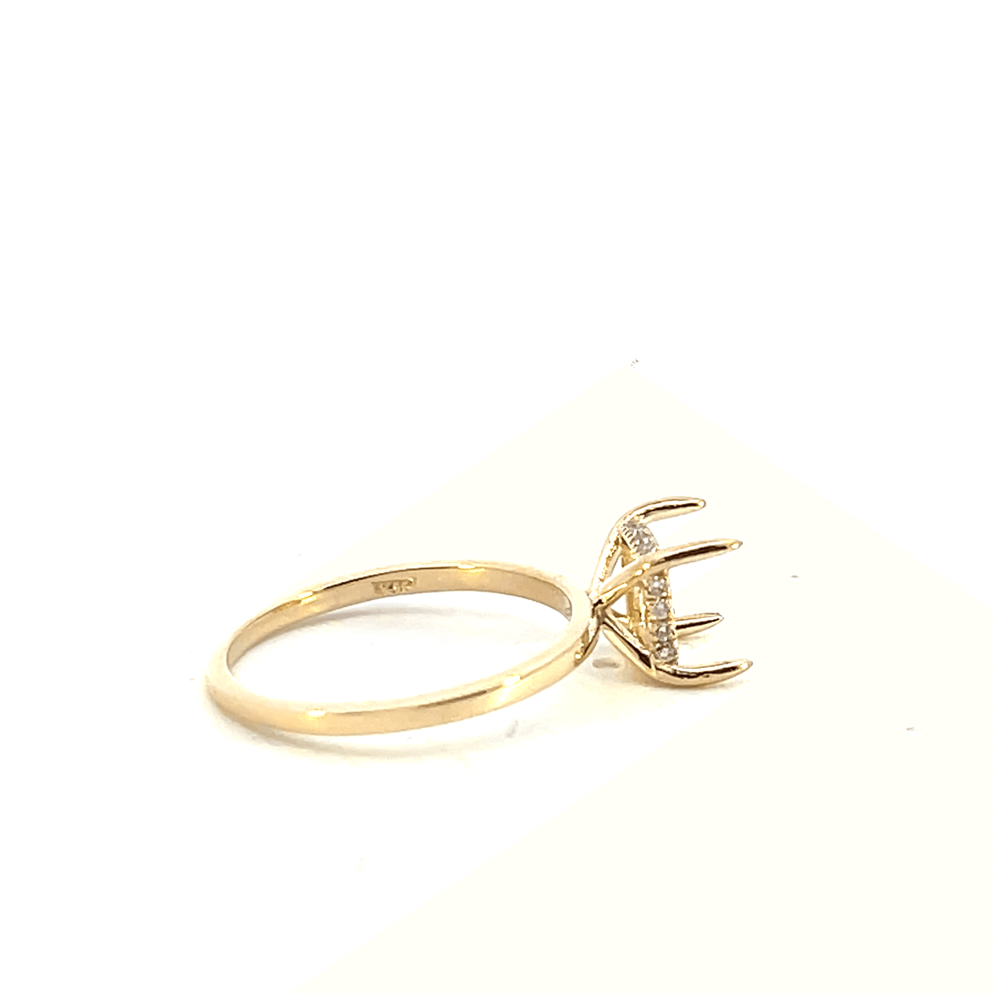 14K Yellow Gold Diamond Ring Setting-Style Code: RM1890