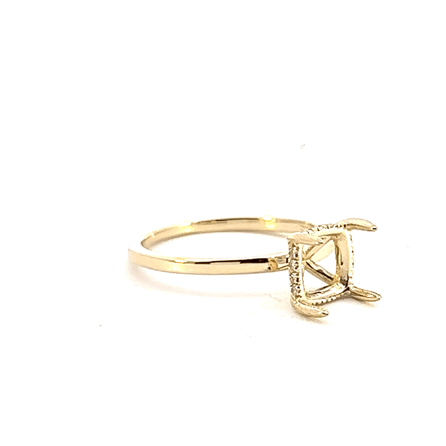 14K Yellow Gold Diamond Ring Setting-Style Code: RM1890