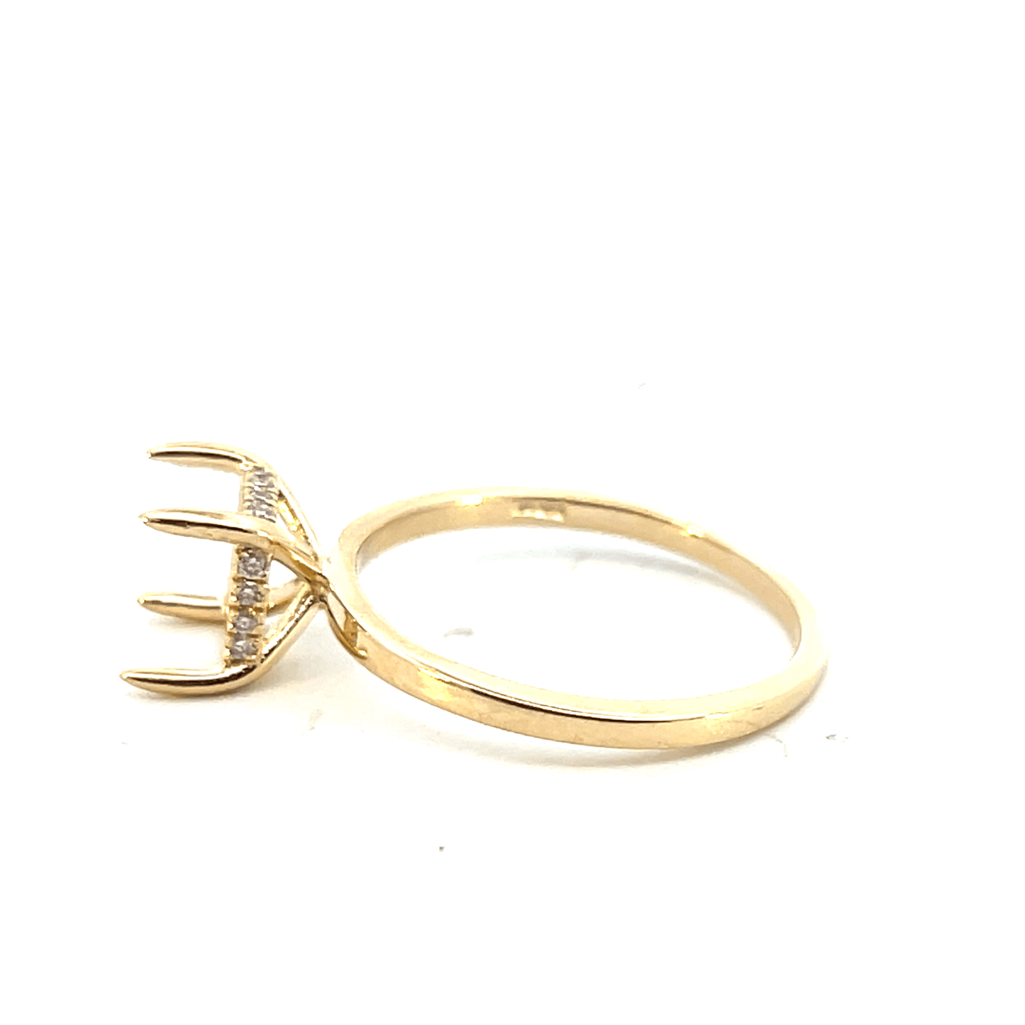 14K Yellow Gold Diamond Ring Setting-Style Code: RM1890