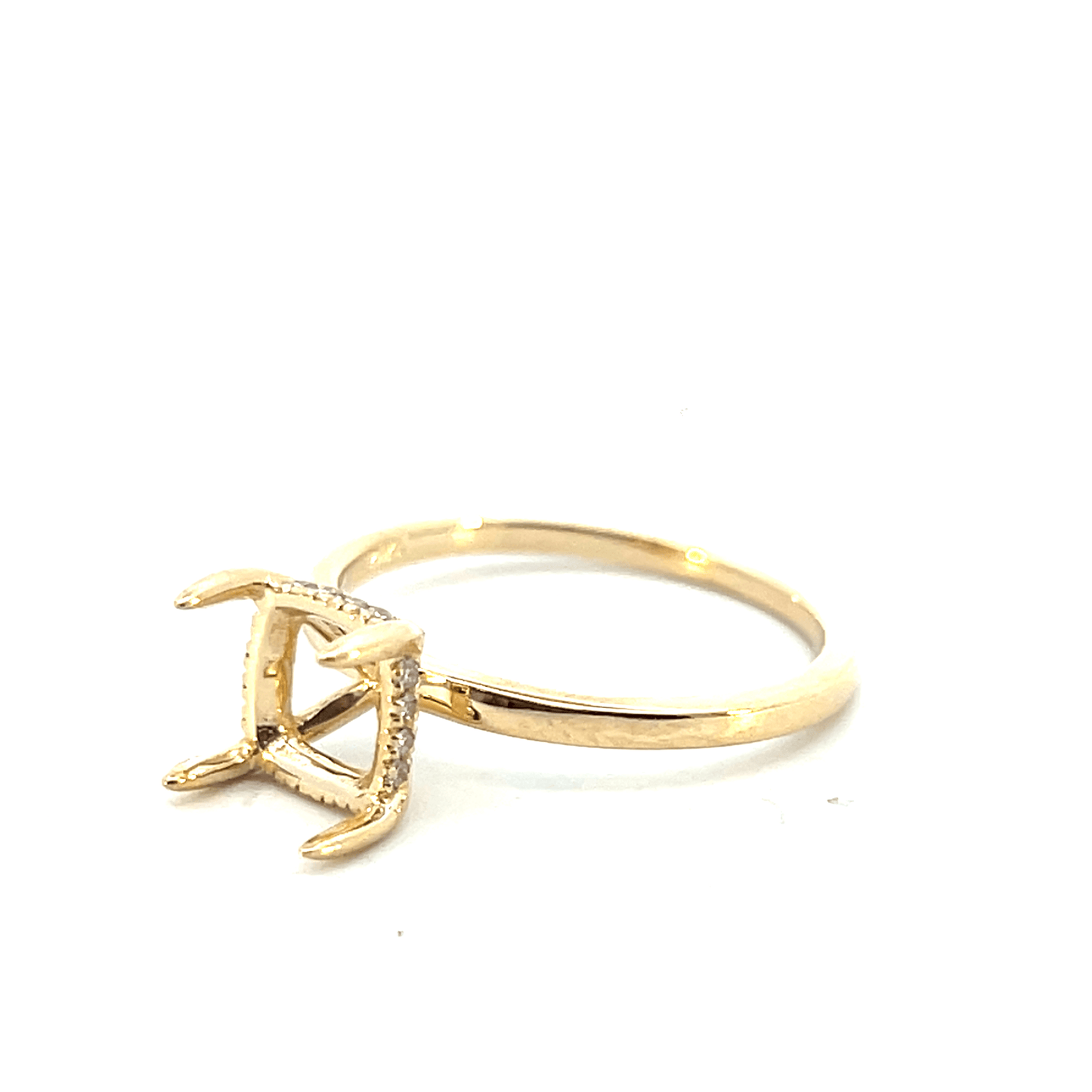 14K Yellow Gold Diamond Ring Setting-Style Code: RM1890