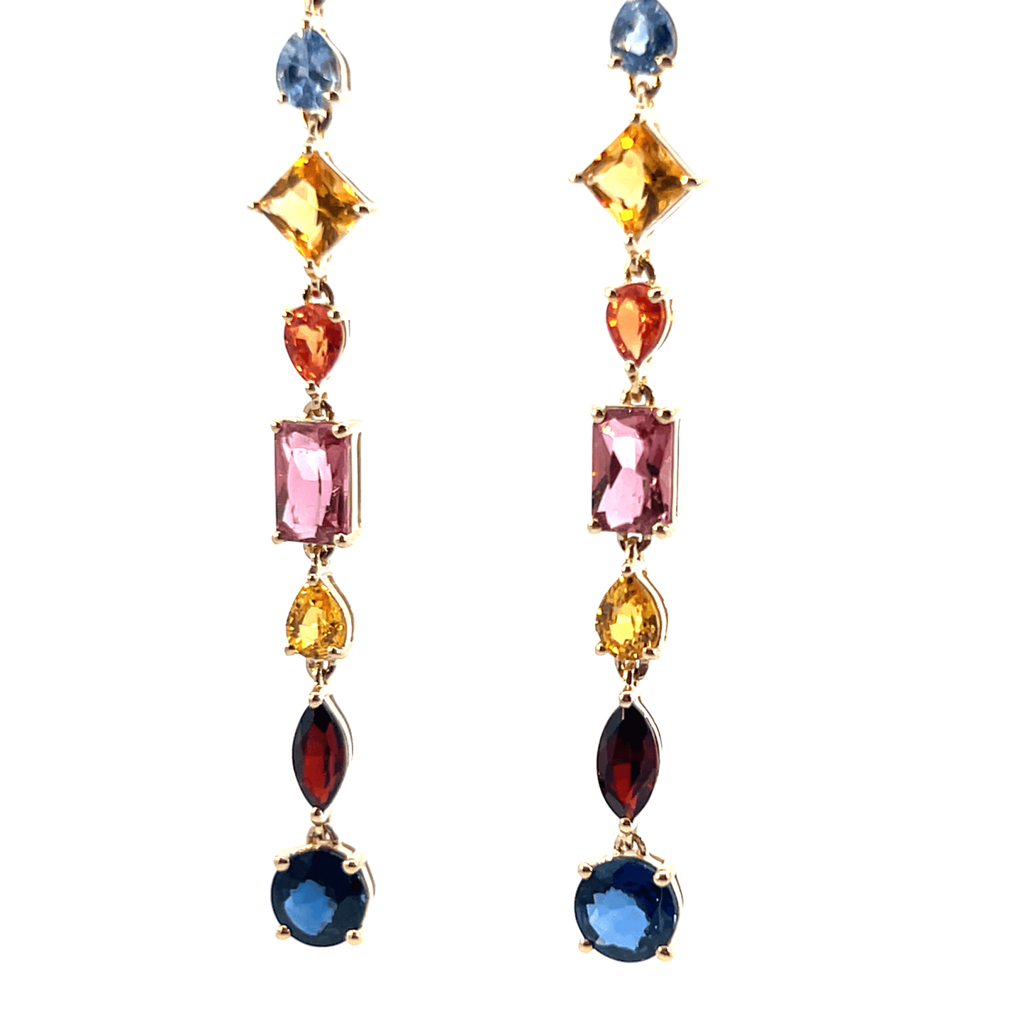 Colorful Gemstone Drop Earrings – DE8586