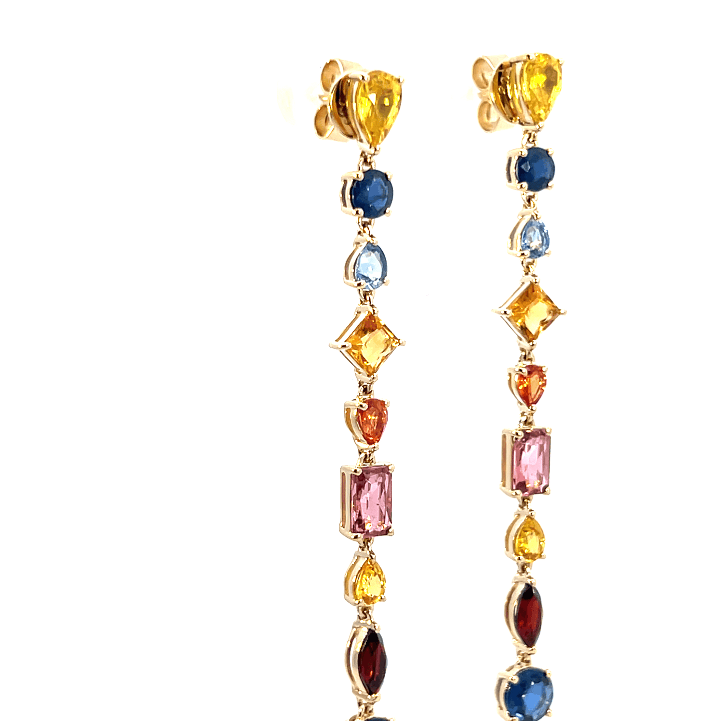 Colorful Gemstone Drop Earrings – DE8586