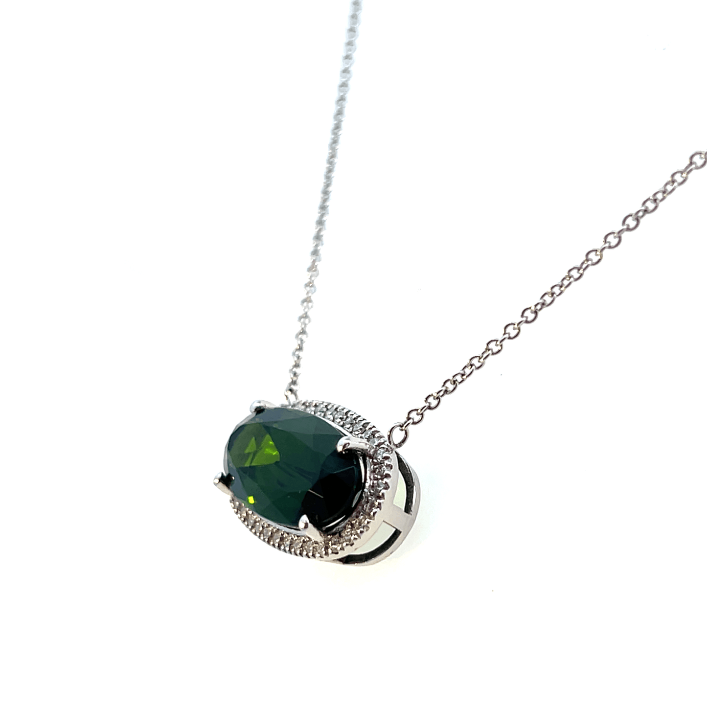 Elegant Green Gemstone Pendant | NECK2721TU