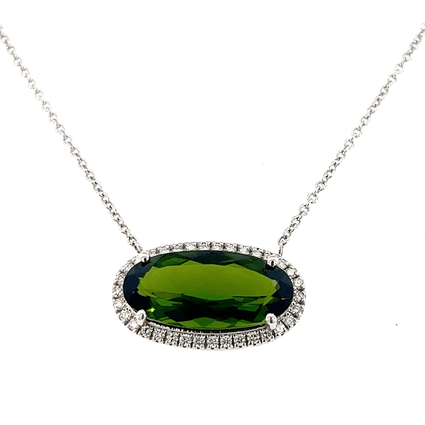 Elegant Green Gemstone Pendant | NECK2721TU