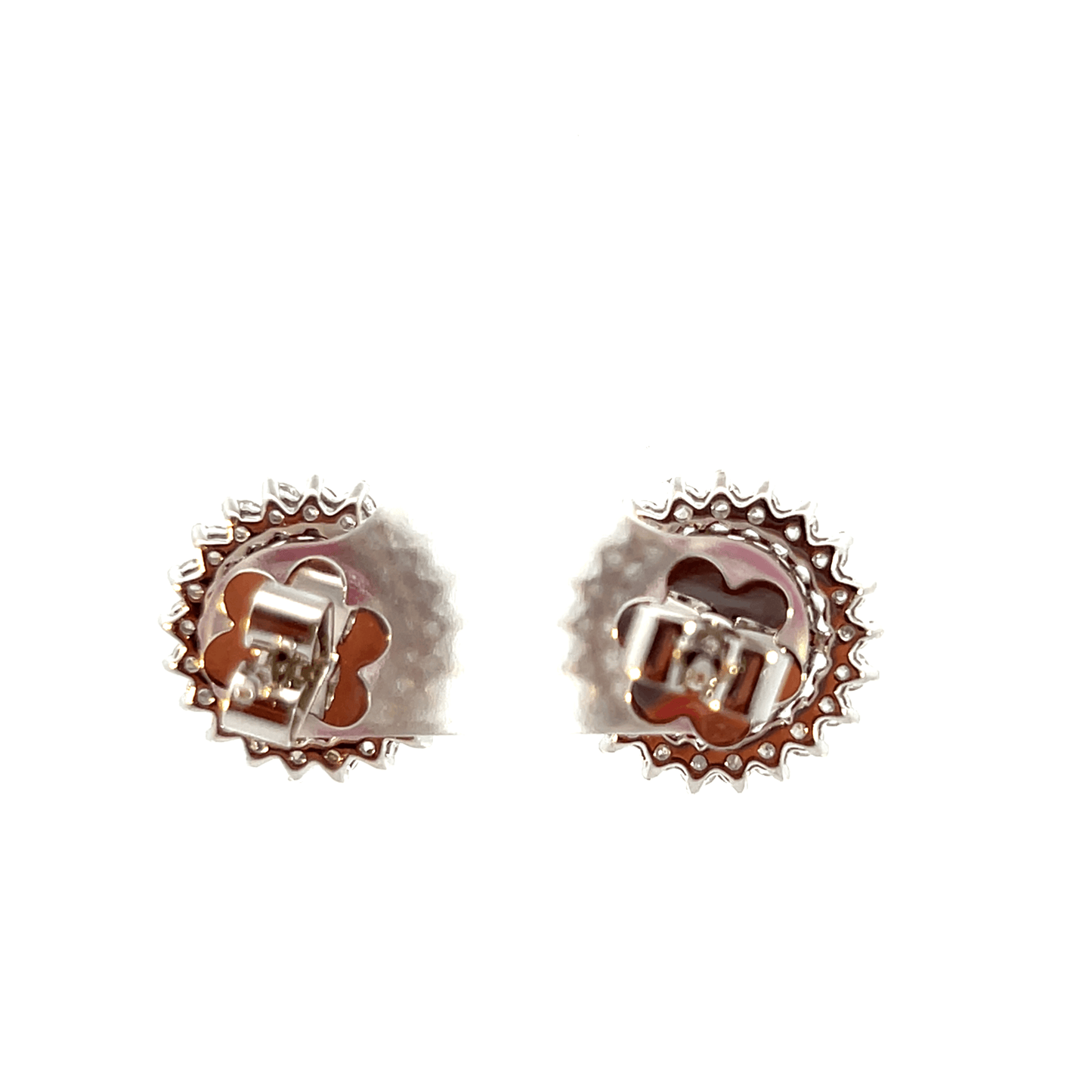 Elegant Ruby and Diamond Earrings